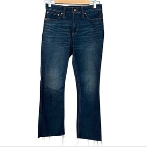 J. Crew Women's 9" Billie Demi-Boot Crop Jeans Size 26 Dark Blue Wash